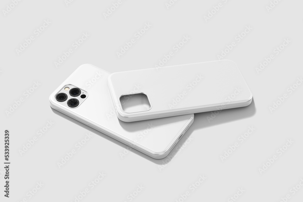3D Blank Render of iPhone Case for mockup 3D Blank Render of iPhone Case for mockup