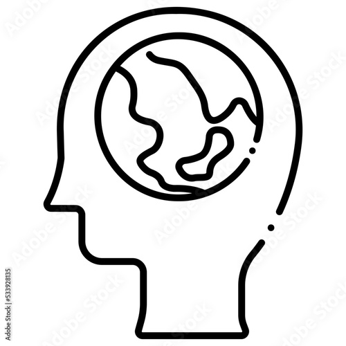 world consciousness icon