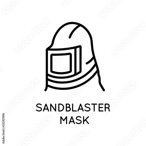 Valokuva Sandblaster Mask Icon