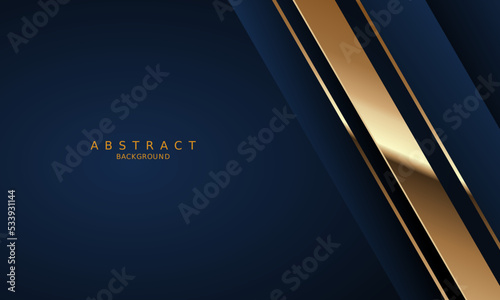 dark blue luxury premium background and gold line.