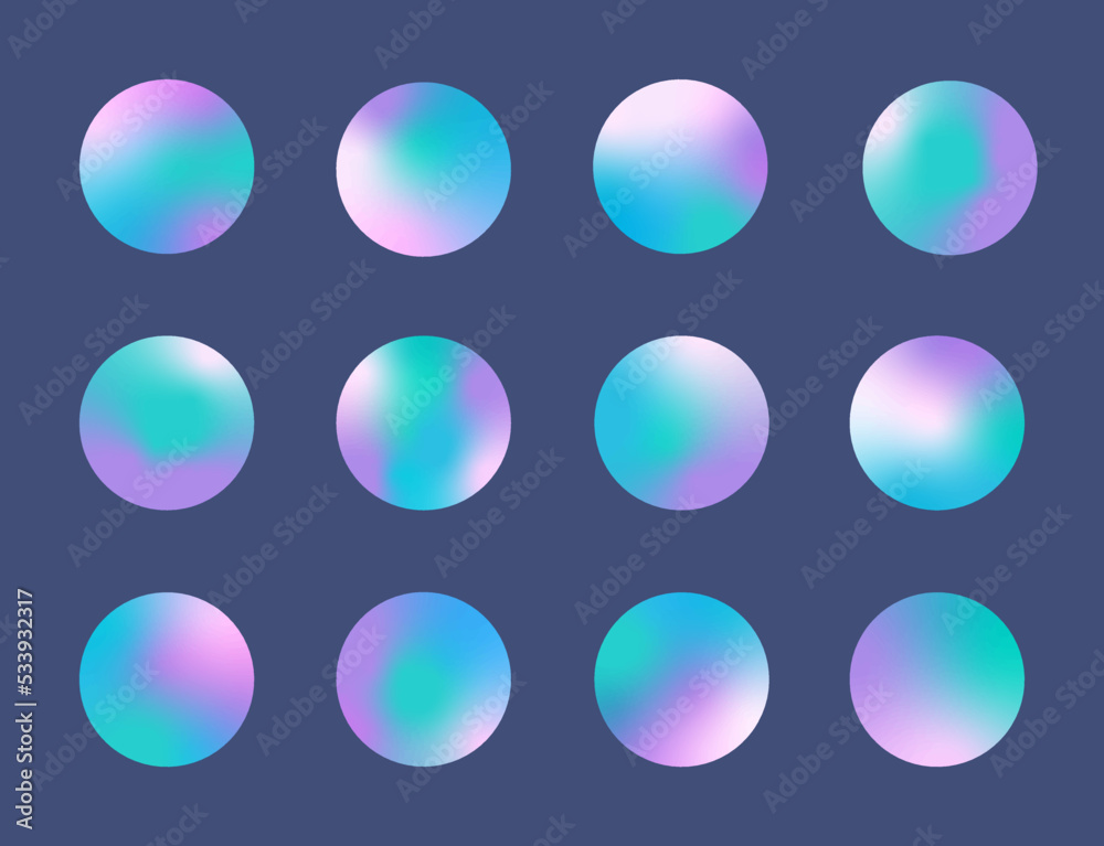 Holographic effect highlight stories, cover templates design set. Blurry abstract backdrops. Round vector illustrations with rainbow gradient for social networks. Holographic effect highlight stories, cover templates design set. Blurry abstract backdrops. Round vector illustrations with rainbow gradient for social networks.