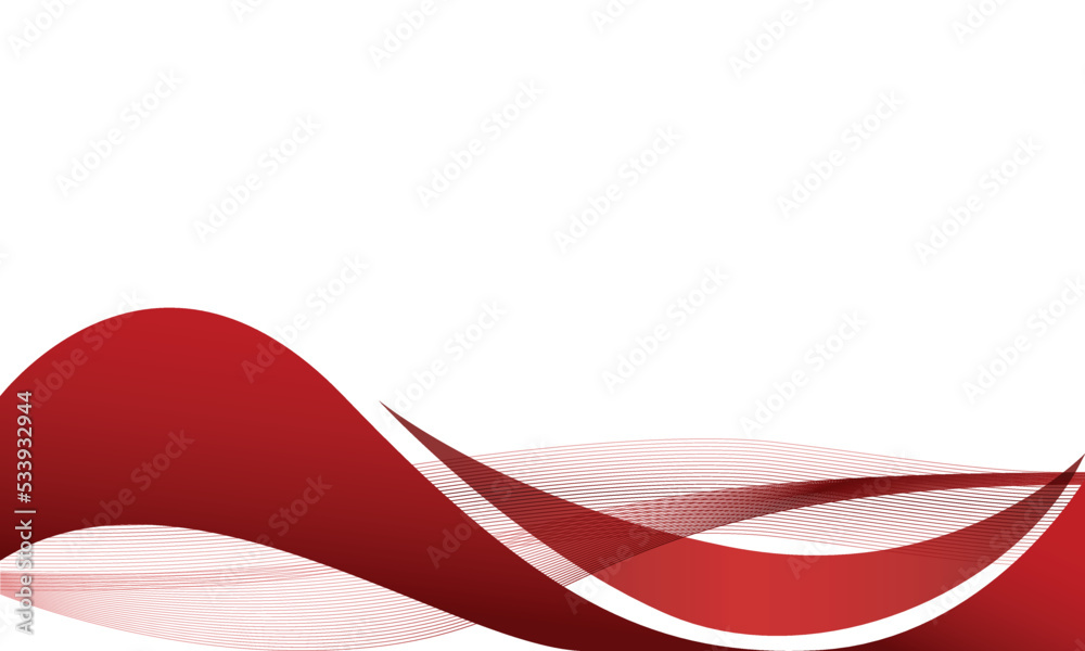 Abstract red wave design background Stock Vector | Adobe Stock