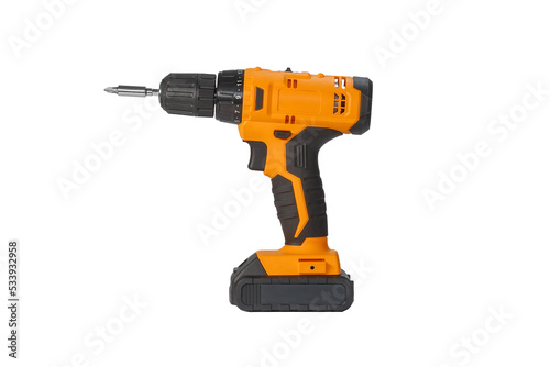 Screwdriver on a white background, isolated. photo