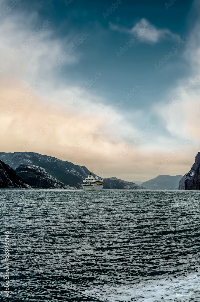 Norway fjord landscape near Stavanger