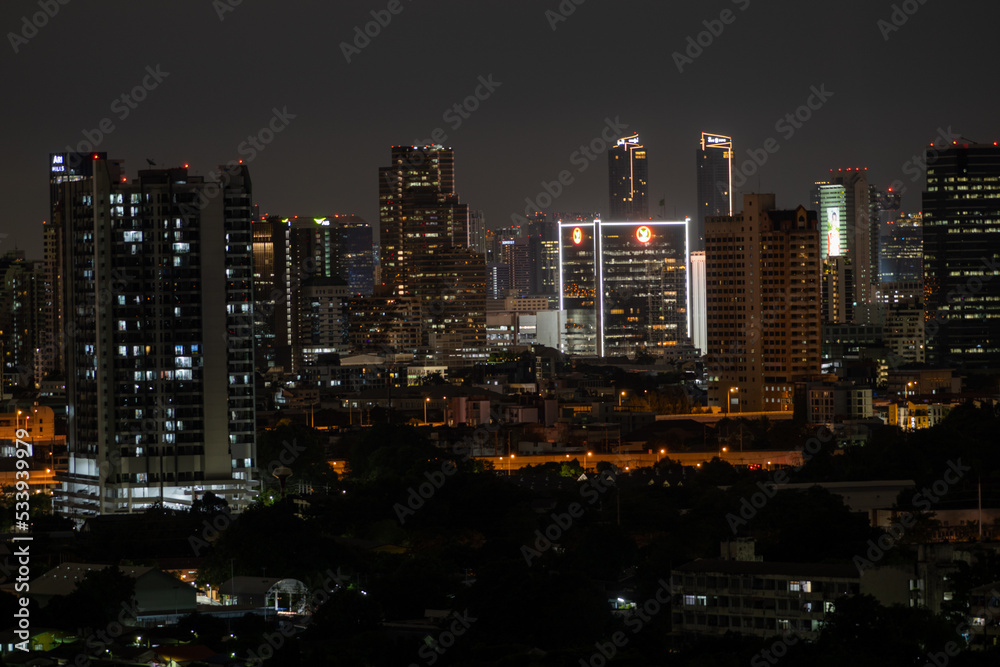city skyline at night Bangkok city skyline at night Bangkok