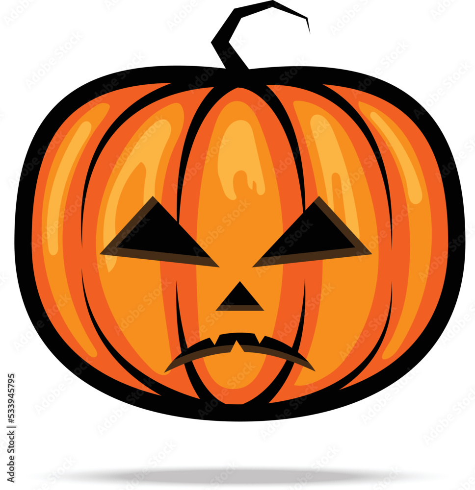 Pumpkin on white background Vector Illustration. Pumpkin on white background Vector Illustration.