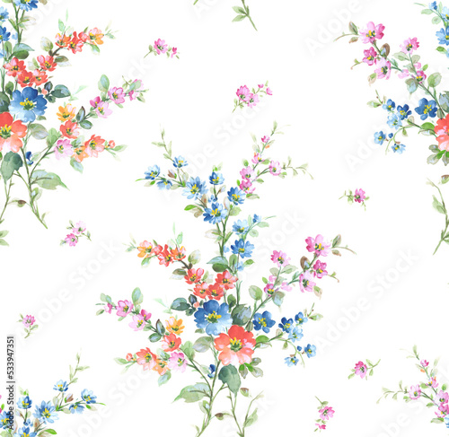 Classic Popular Flower Seamless pattern background.Perfect for wallpaper, fabric design, wrapping paper, surface textures, digital paper.