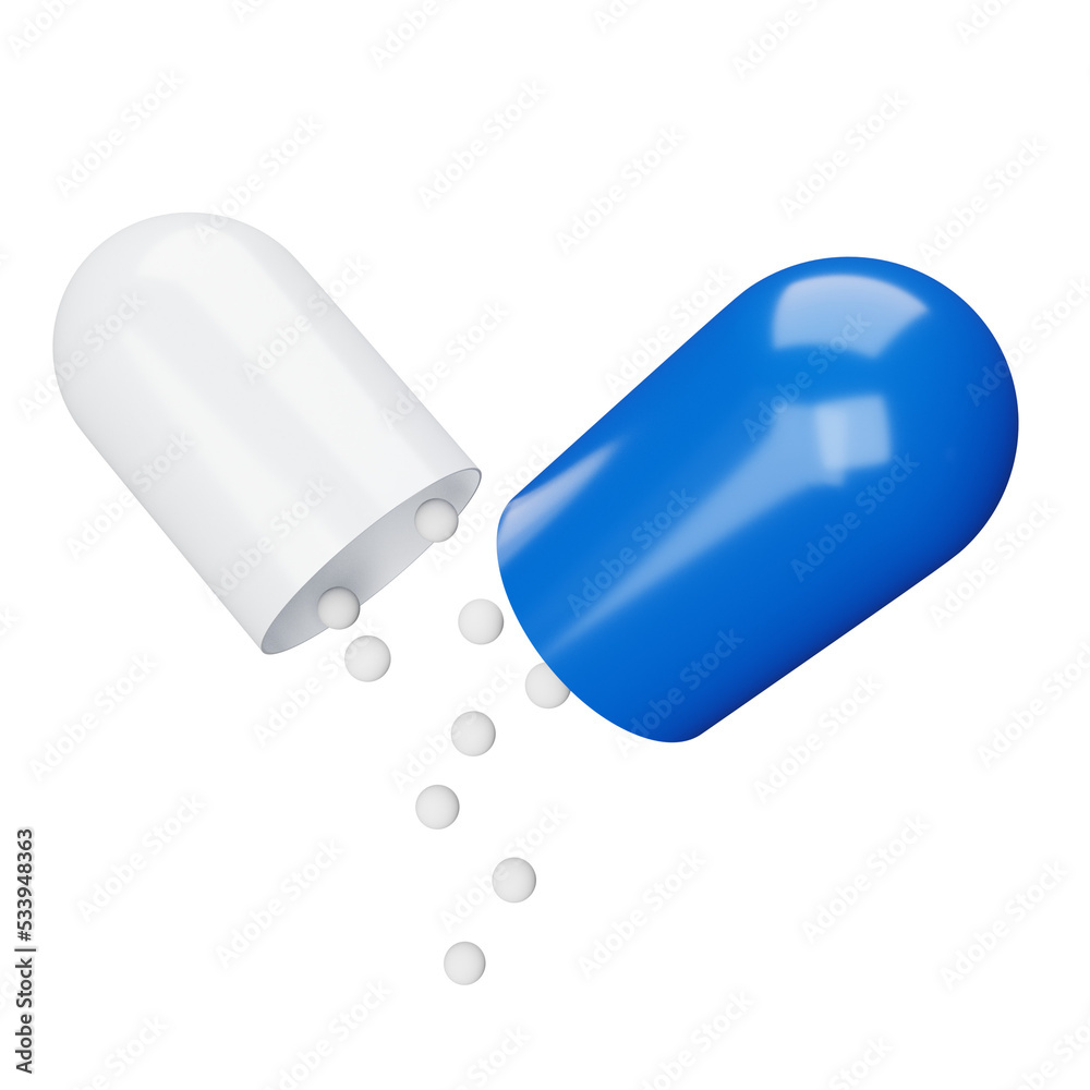 3d rendering of capsule medicine 3d rendering of capsule medicine