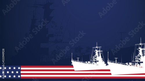  Vektor Stok: 2206454127The United States or U.S. Navy Birthday. October 13. Holiday concept. Template for background, banner, card, poster with space text. Suitable on U.S. Navy Birthday.