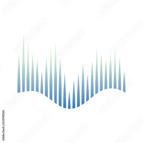 abstract aurora logo design icon illustration vector template