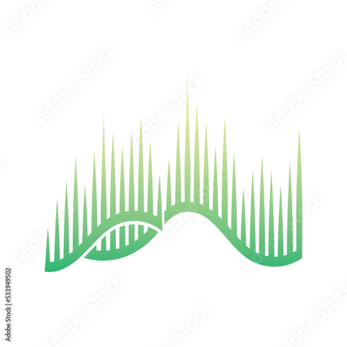 abstract aurora logo design icon illustration vector template