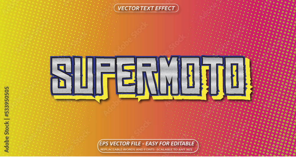 Fototapeta premium strong simple moedern bold text effect