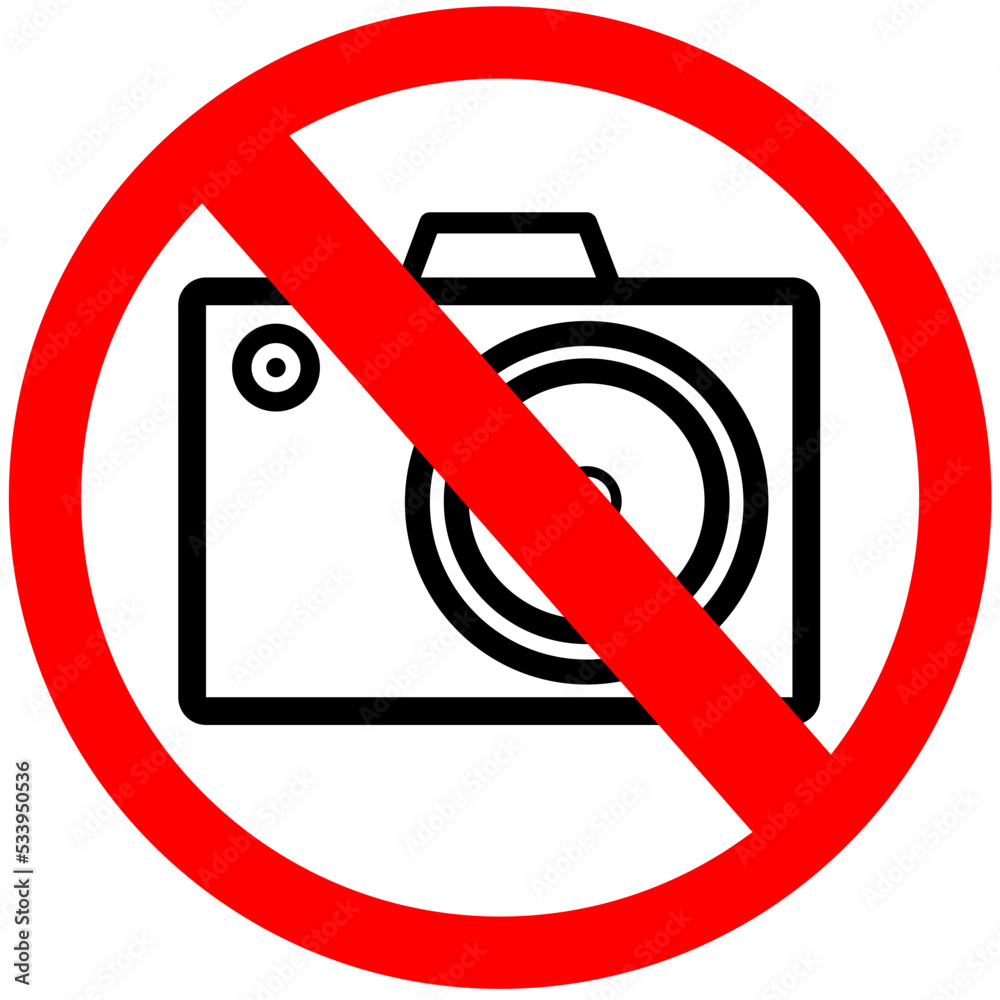 Robienie zdjęć surowo zabronione. Making photos is forbidden - obrazy, fototapety, plakaty 