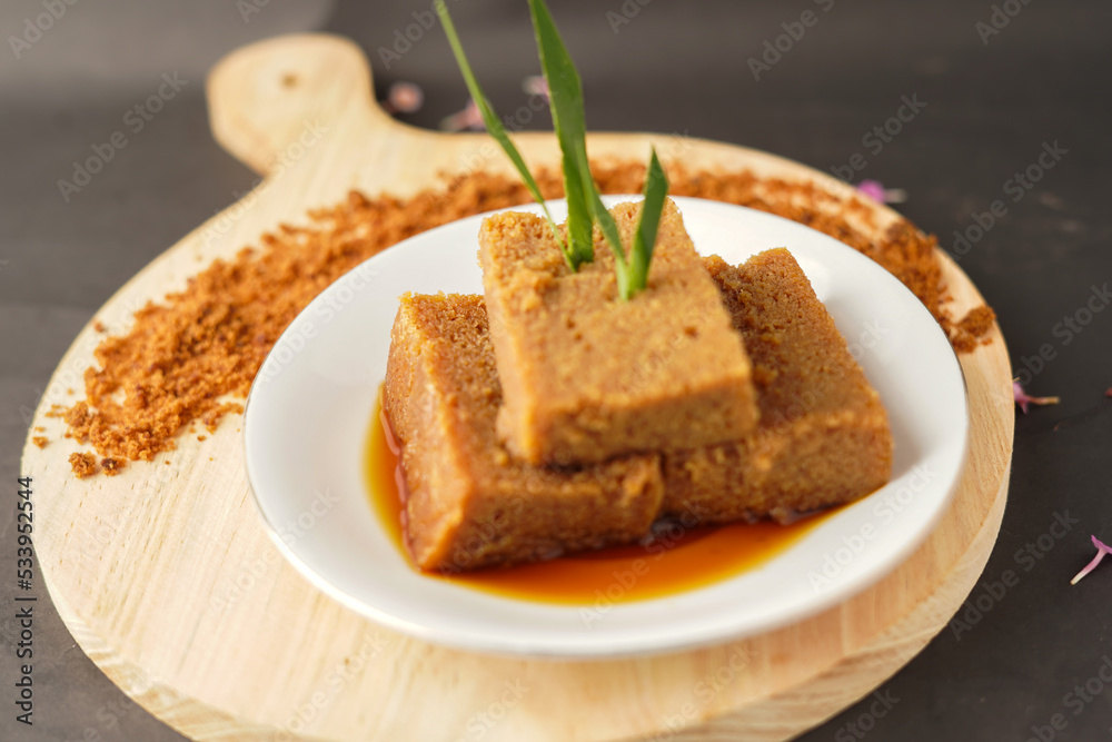 A typical cake from South Sulawesi. often served during wedding ceremonies and thanksgiving. traditional cake. A typical cake from South Sulawesi. often served during wedding ceremonies and thanksgiving. traditional cake.