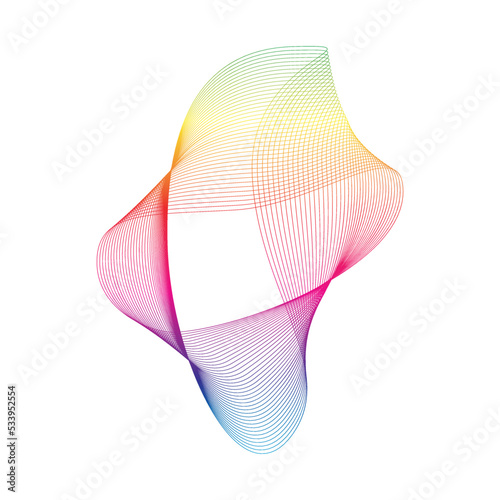abstract aurora logo design icon illustration vector template