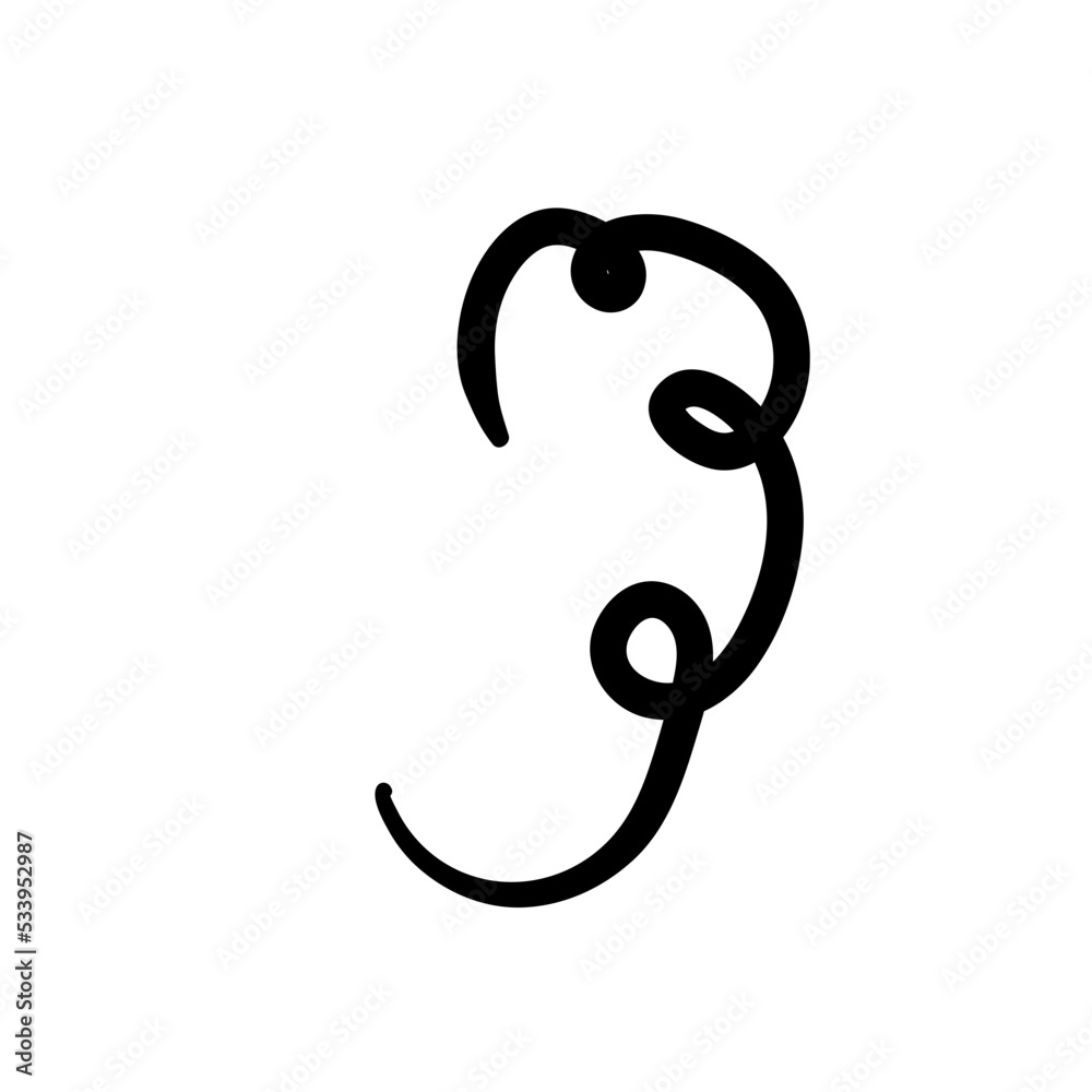 abstract twirl flourish line doodle abstract twirl flourish line doodle