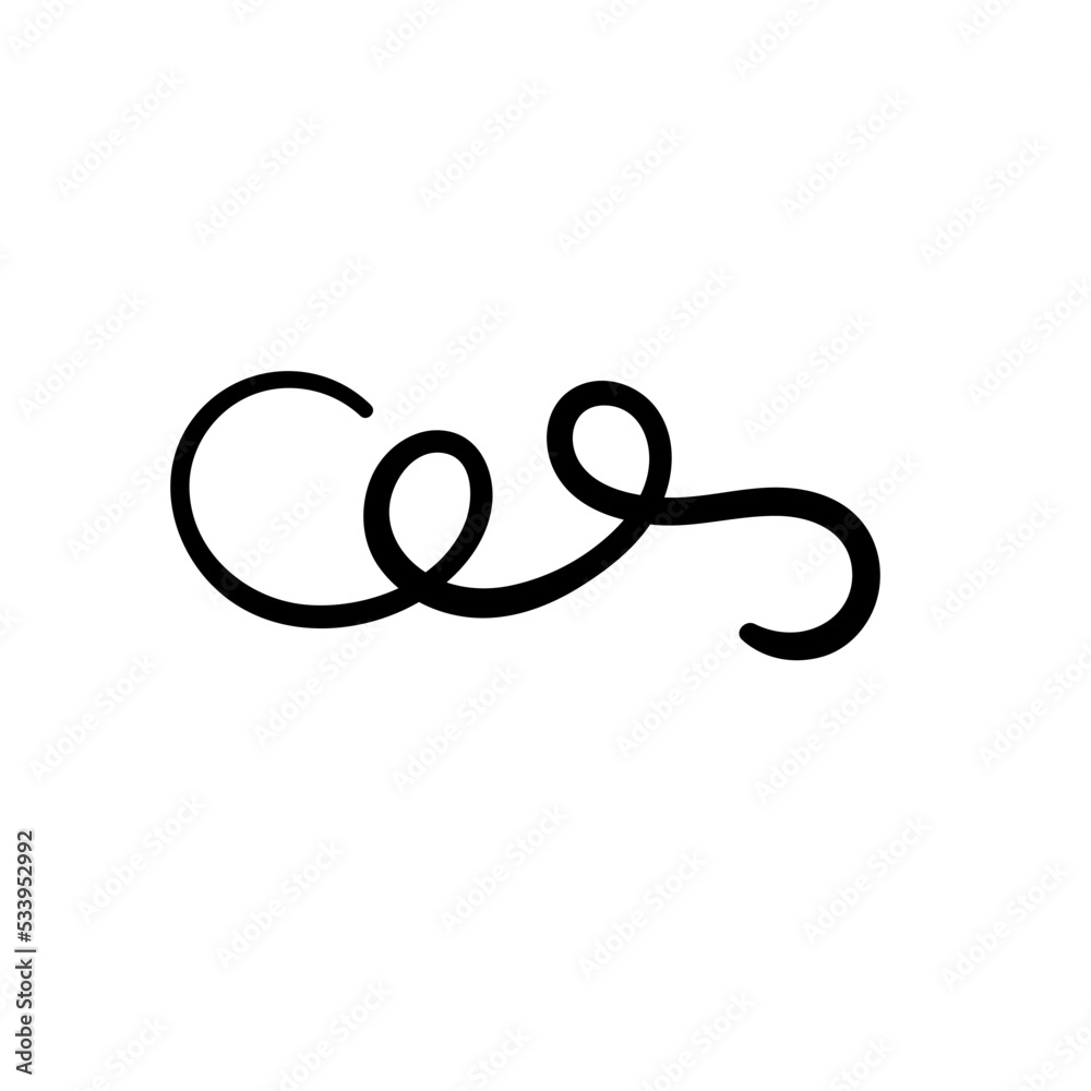 abstract twirl flourish line doodle abstract twirl flourish line doodle