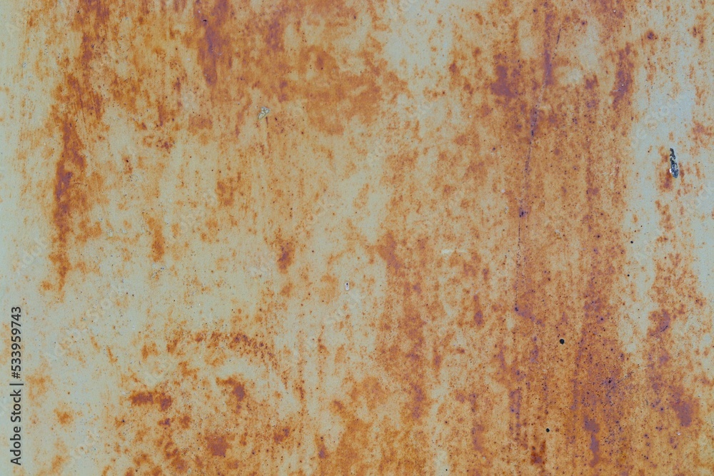 Background, texture metal surface with traces of old peeling paint and traces of corrosion Background, texture metal surface with traces of old peeling paint and traces of corrosion