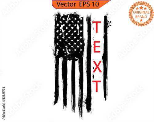 Distressed flag, Personalize it - American flag, name flag, patriot flag, military flag, American flag 