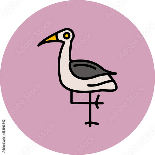 Crane Bird Icon