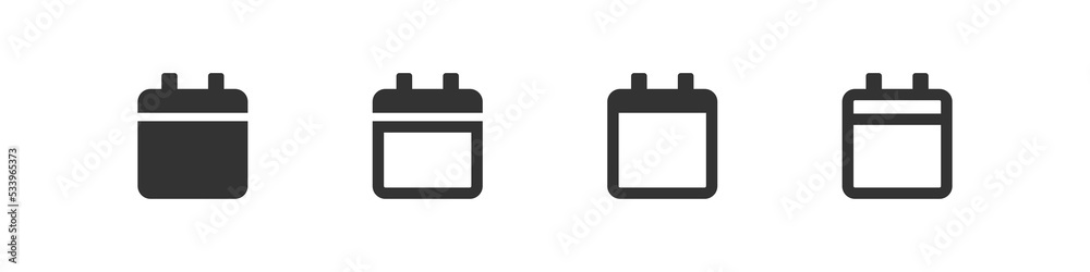 Calendar web icon. Event date symbol. Month day sign in vector flat Calendar web icon. Event date symbol. Month day sign in vector flat