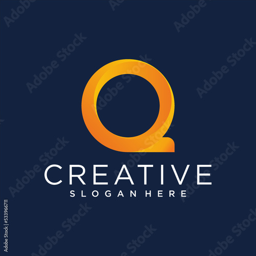 Q Letter Logo Design Template