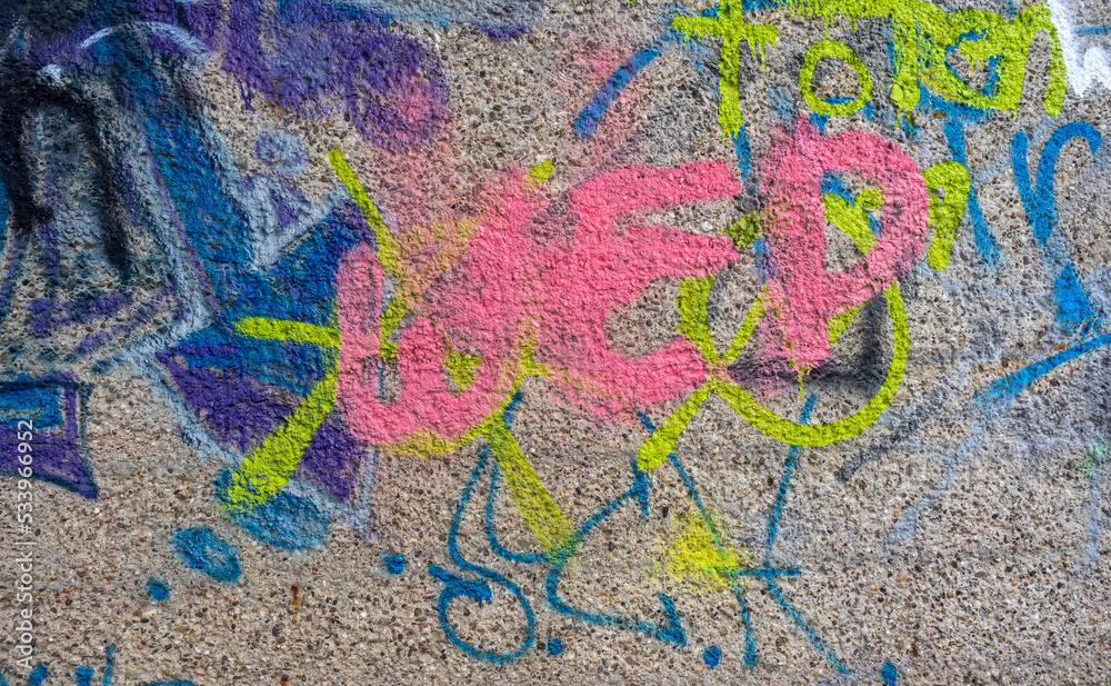 Graffiti closeup