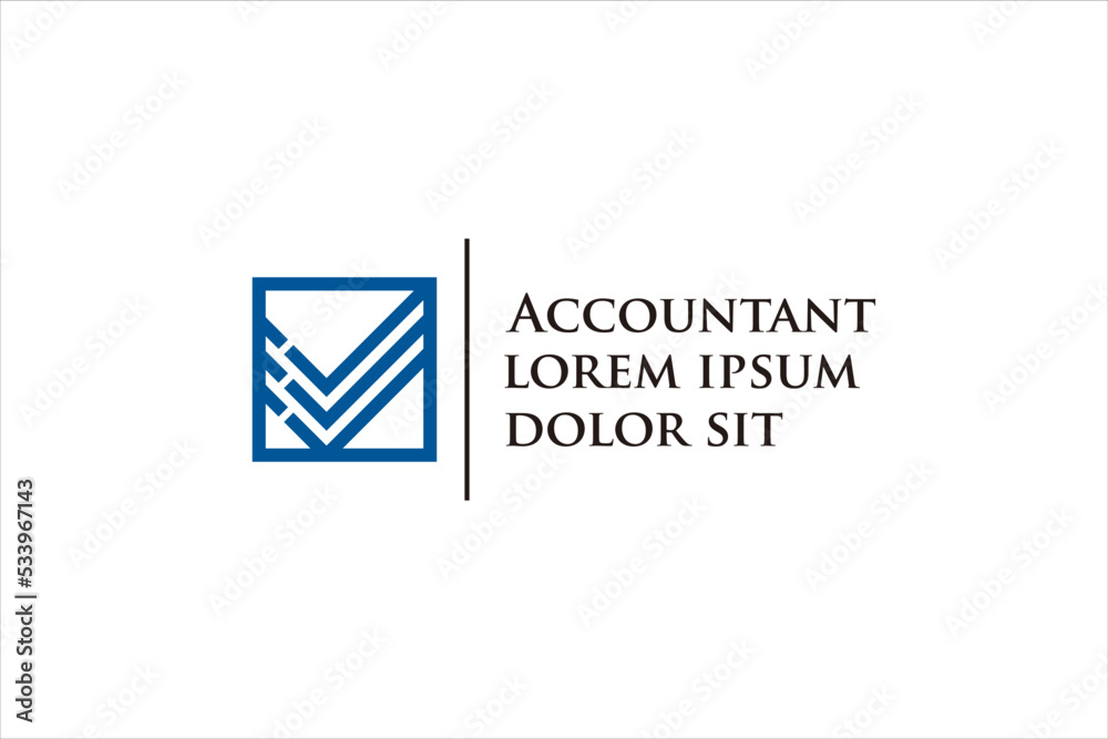 Financial accounting logo design invoice graphic chart report document icon symbol Financial accounting logo design invoice graphic chart report document icon symbol