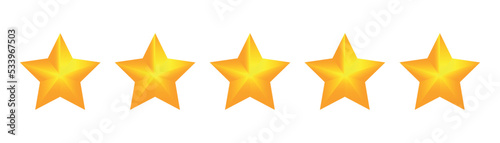 Rating stars set. Feedback evaluation from worst before excellent. Five star rating for web or app. Five stars banner set. Customer product rating review. Gold star icon on black background
