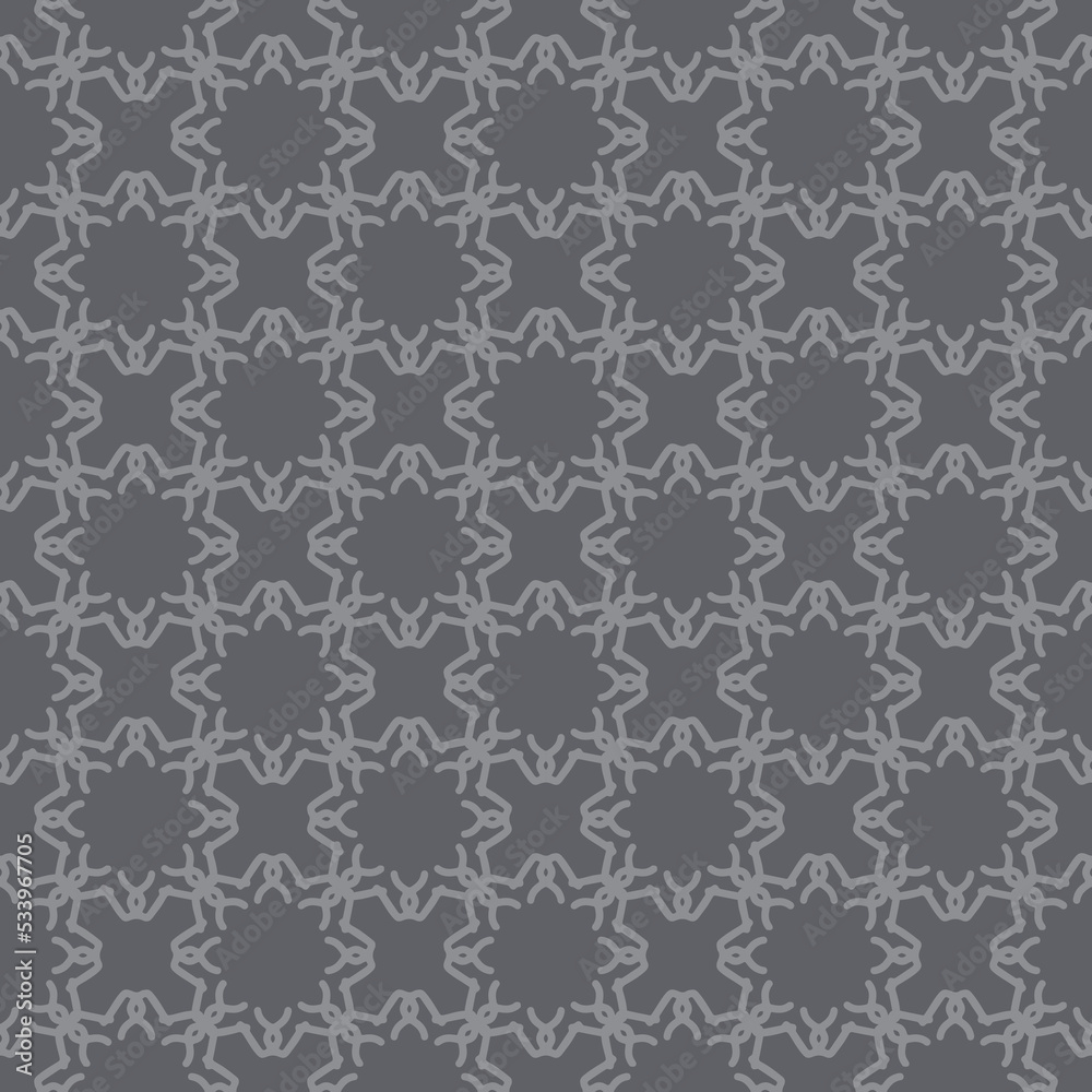 pattern design with abstract ornament motif