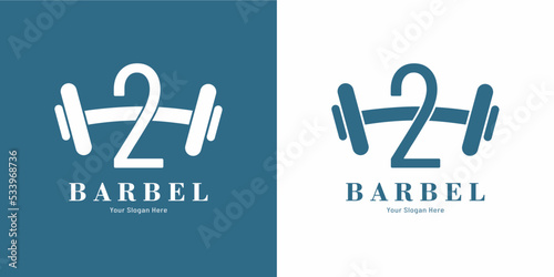 Fitness Logo Design with Letter 2