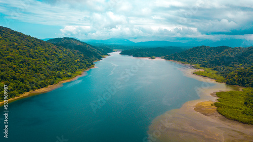 Vista aérea Costa del Valle Bahía Solano - Pacífico Colombiano