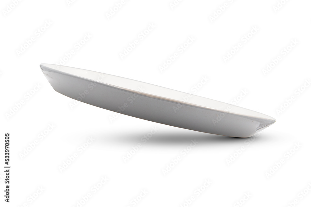 white and gray ceramic plate isolated on a white background white and gray ceramic plate isolated on a white background