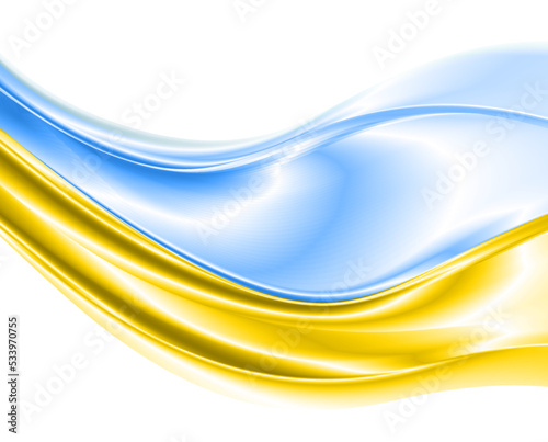 Abstract background in the colors of the Ukrainian flag.