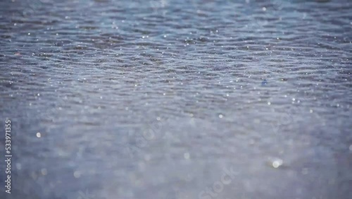 waves on the beach, macro 4