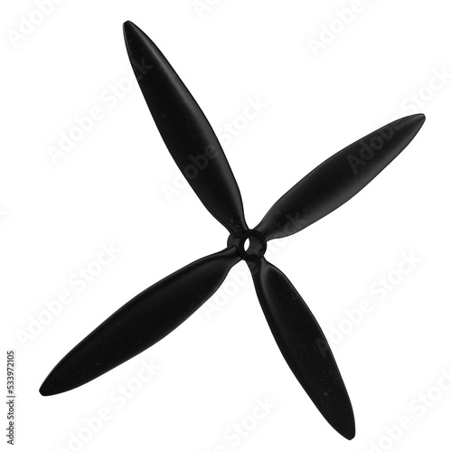 3d rendering illustration of some airplane propellers