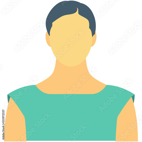 Lady Colored Vector Icon
