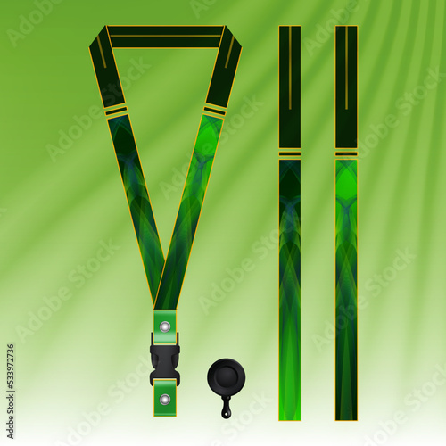 Green Lanyard Template