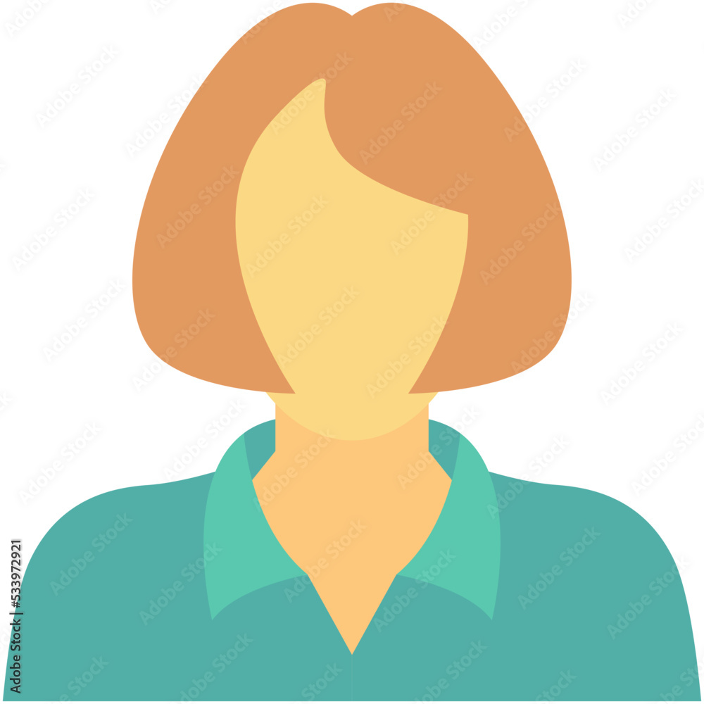 Businesswoman Colored Vector Icon