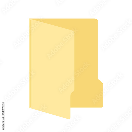 Illustration of Open Folder Icon For Business