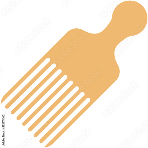 Afro Comb Vector Icon