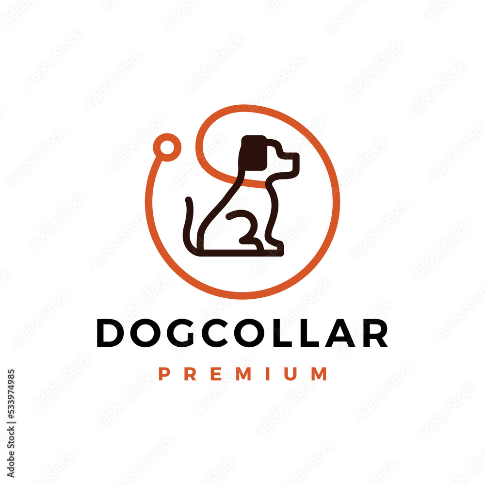 dog collar logo vector icon illustration dog collar logo vector icon illustration