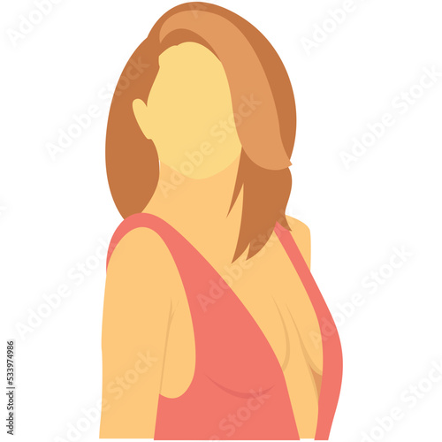 Model Girl Vector Icon