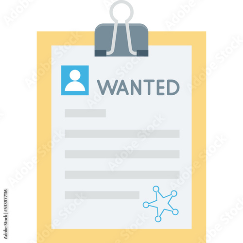 Wanted Vector Icon