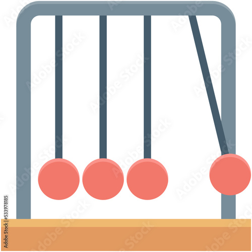 Newton Cradle Vector Icon