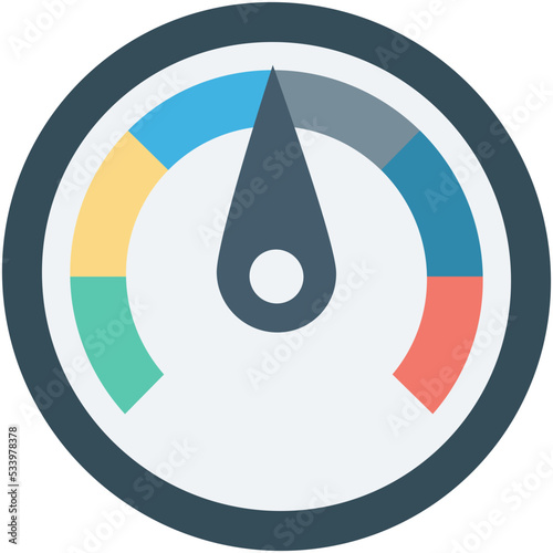Speedometer Vector Icon
