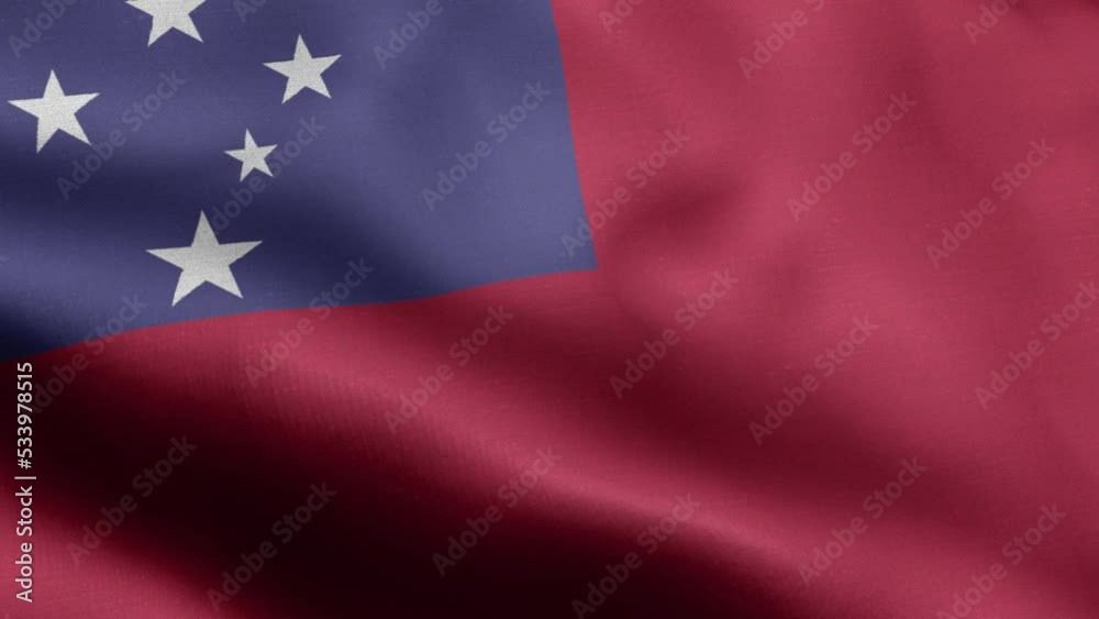 Flag Of Samoa - Samoa Flag High Detail - National flag Samoa wave Pattern loopable Elements - Seamless loop - Highly Detailed Flag - The flag of fluttering in the wind - Highly detailed animation of Flag Of Samoa - Samoa Flag High Detail - National flag Samoa wave Pattern loopable Elements - Seamless loop - Highly Detailed Flag - The flag of fluttering in the wind - Highly detailed animation of