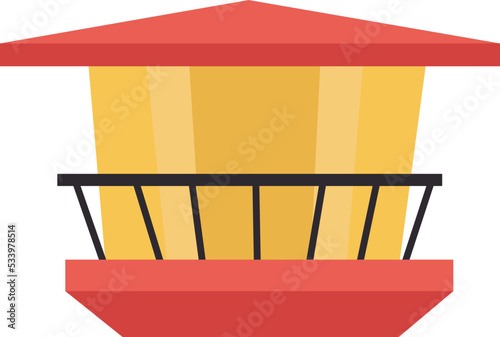 Sea lighthouse icon. Vector illustration