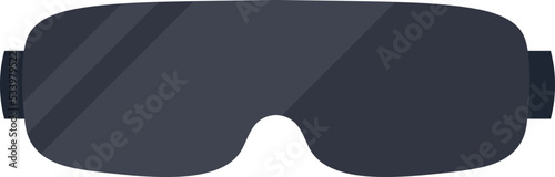 Virtual reality glasses flat illustration