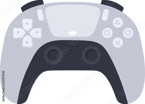 Remote game pad flat illustration